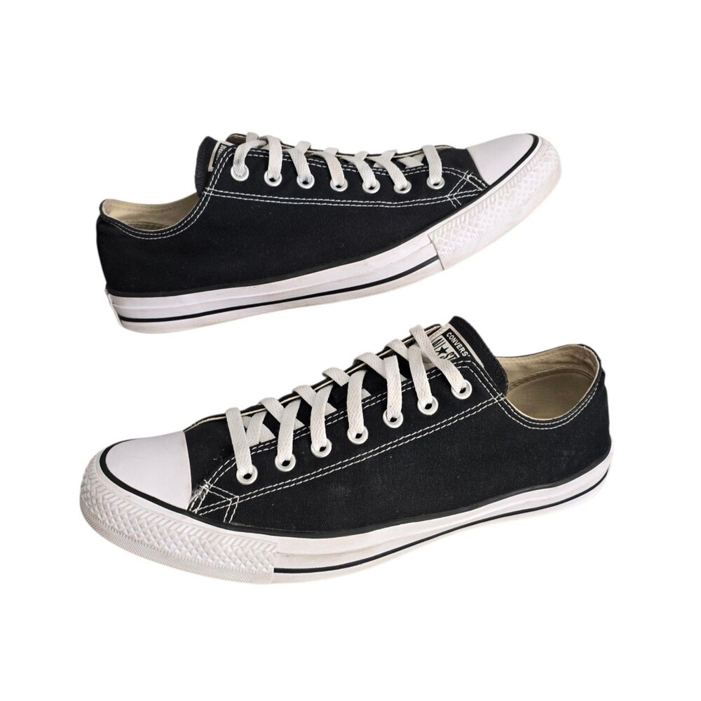 Converse Chuck Taylor All Star Low Shoes Mens Size 13 Black Lace Up Sneakers